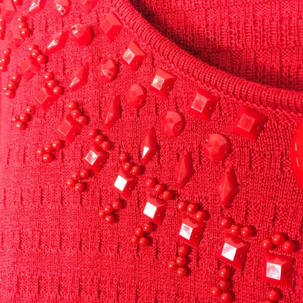 Ruby Rd Beaded Sweater. - Picture 5 of 8